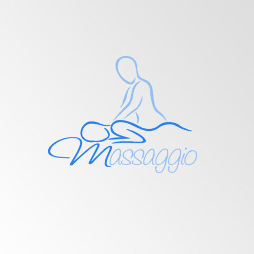 Логотип массажного салона Massaggio